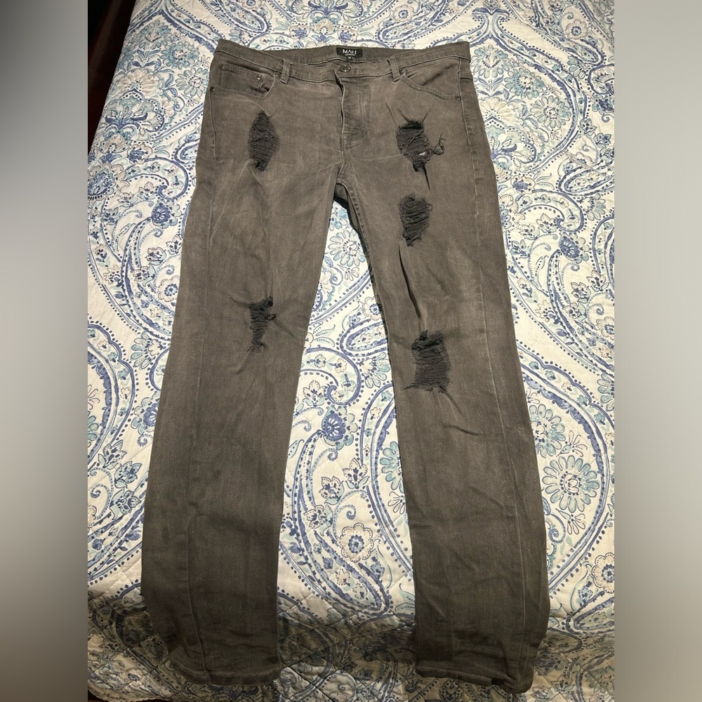 Boohoo Man grey jeans
